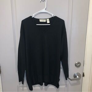 Dana Buchman Women’s Black Wool/Cashmere Blend Top Size Large